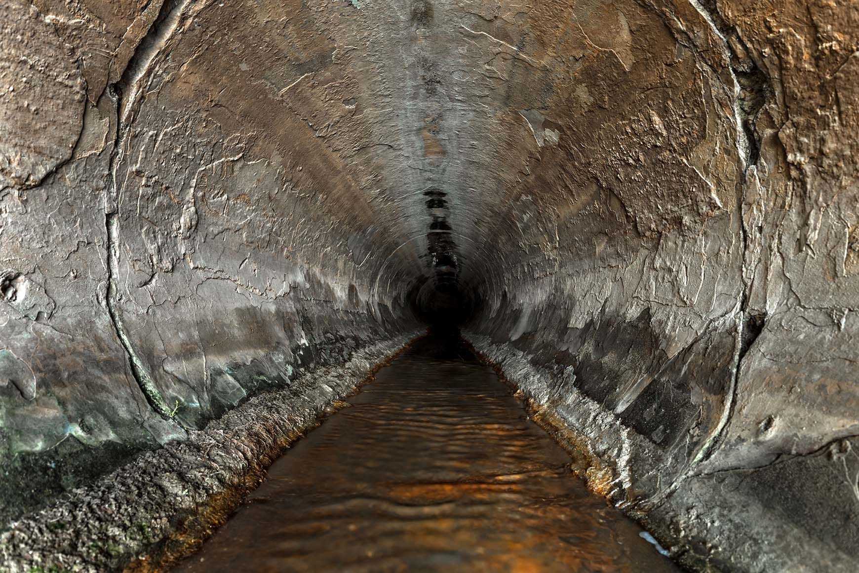 a sewer pipe